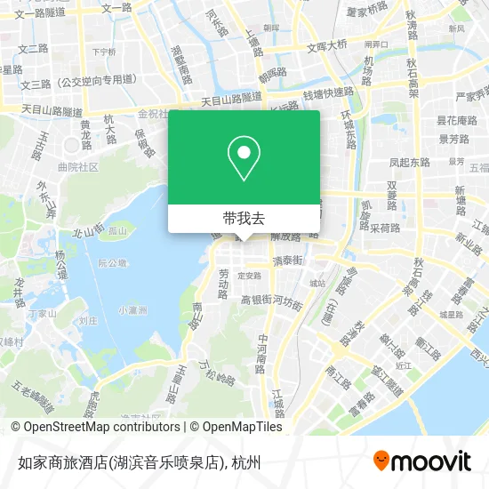 如家商旅酒店(湖滨音乐喷泉店)地图