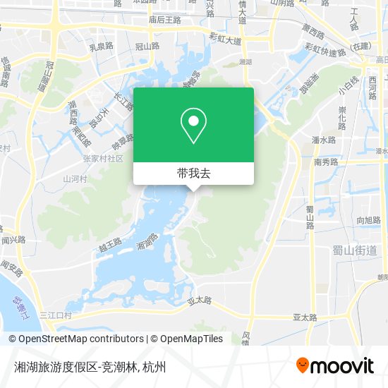 湘湖旅游度假区-竞潮林地图