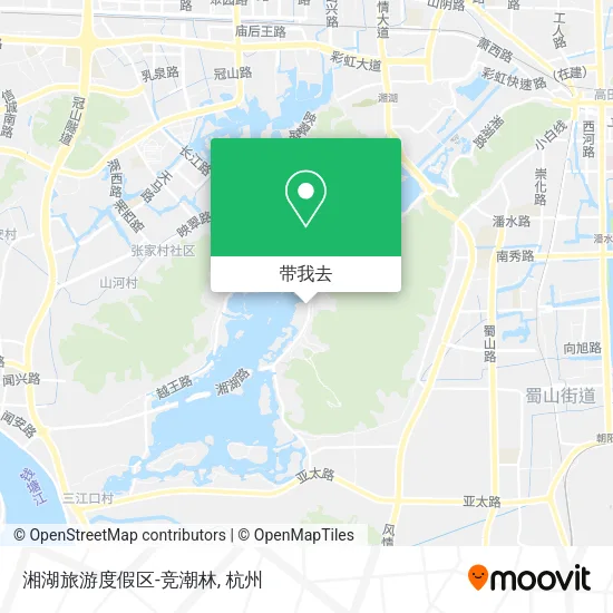 湘湖旅游度假区-竞潮林地图