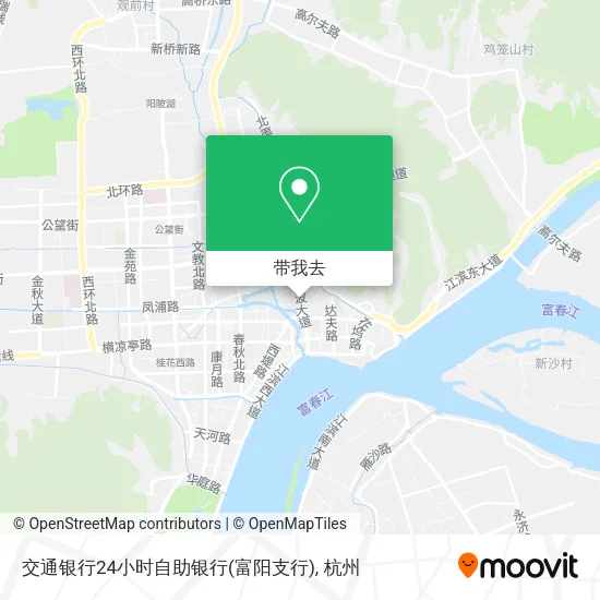 交通银行24小时自助银行(富阳支行)地图