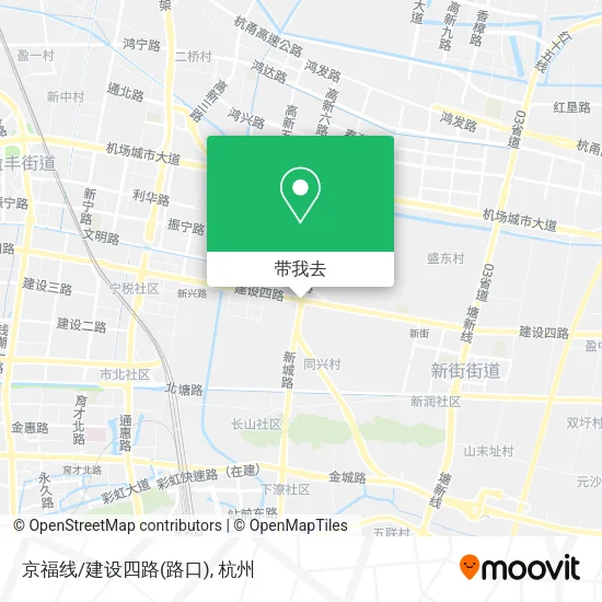 京福线/建设四路(路口)地图