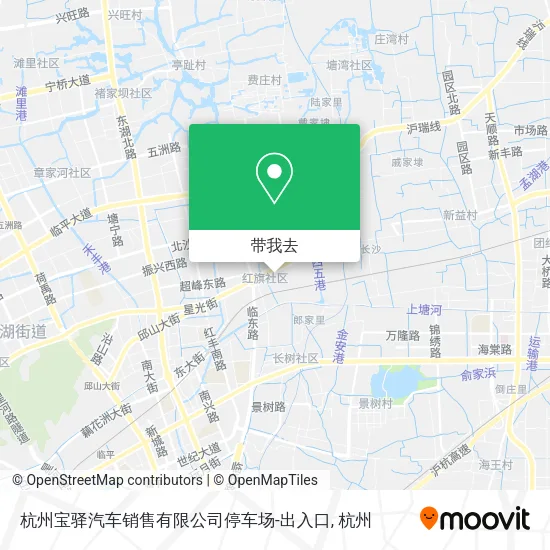 杭州宝驿汽车销售有限公司停车场-出入口地图
