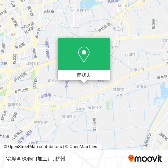 翁埠明珠卷门加工厂地图