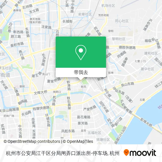 杭州市公安局江干区分局闸弄口派出所-停车场地图