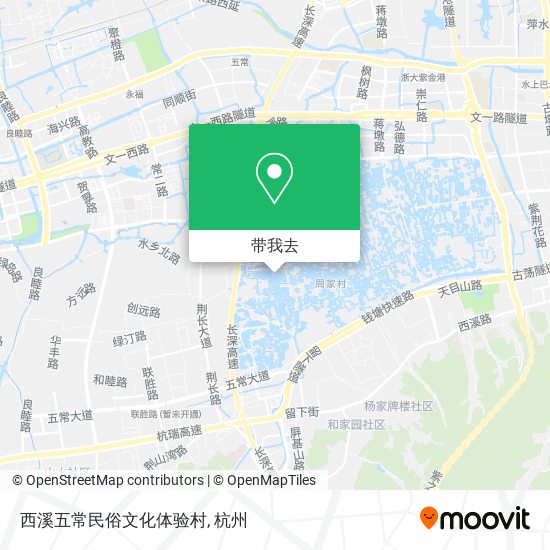 西溪五常民俗文化体验村地图