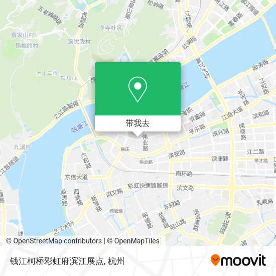 钱江柯桥彩虹府滨江展点地图