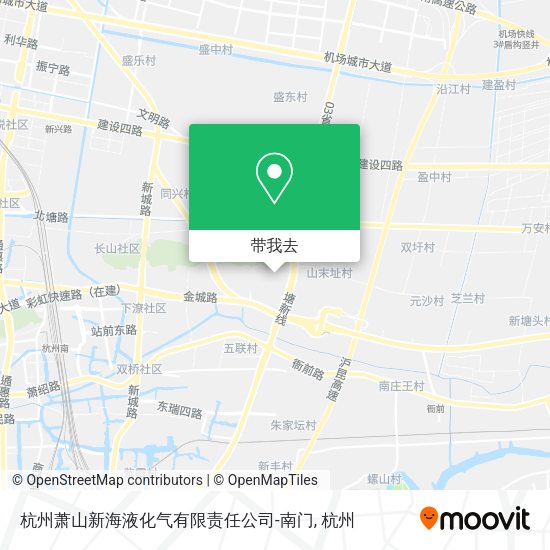 杭州萧山新海液化气有限责任公司-南门地图