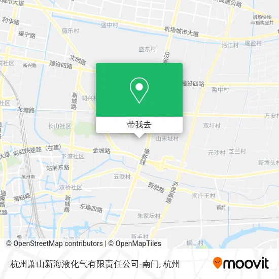 杭州萧山新海液化气有限责任公司-南门地图