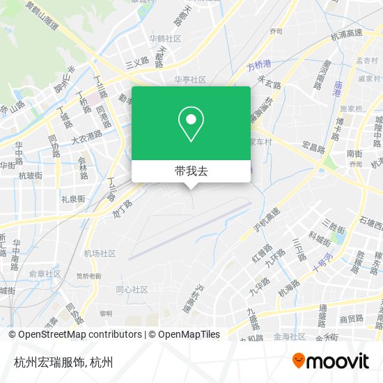 杭州宏瑞服饰地图