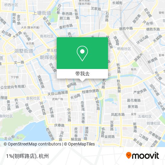 1%(朝晖路店)地图