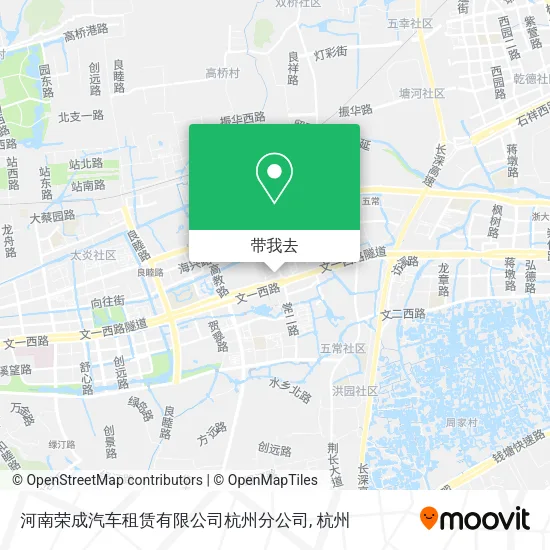河南荣成汽车租赁有限公司杭州分公司地图