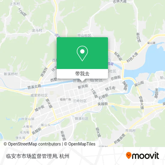 临安市市场监督管理局地图