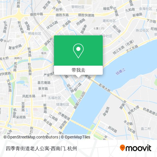 四季青街道老人公寓-西南门地图
