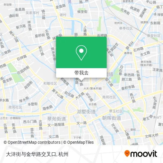 大浒街与金华路交叉口地图