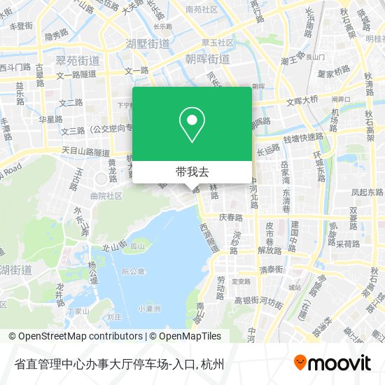 省直管理中心办事大厅停车场-入口地图