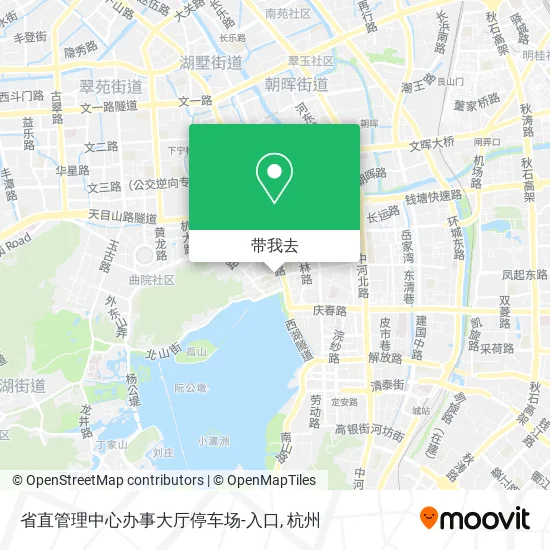 省直管理中心办事大厅停车场-入口地图