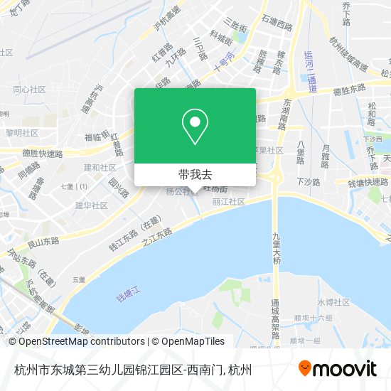 杭州市东城第三幼儿园锦江园区-西南门地图