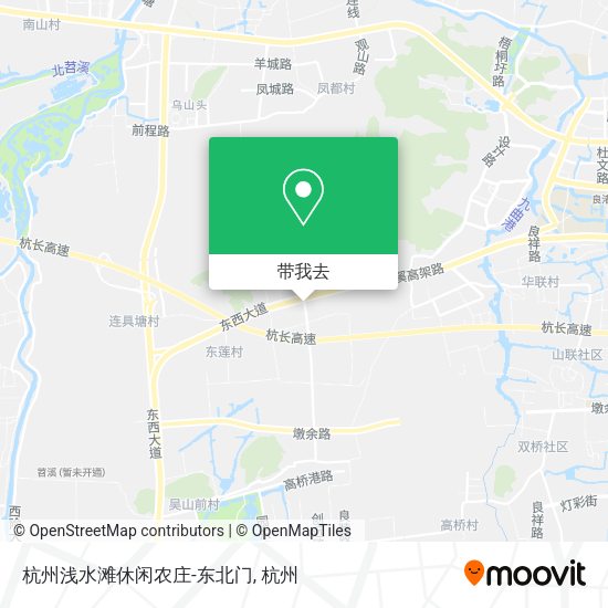 杭州浅水滩休闲农庄-东北门地图