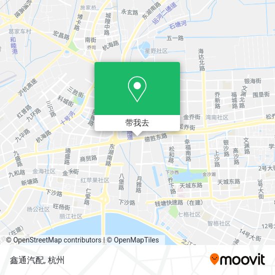 鑫通汽配地图