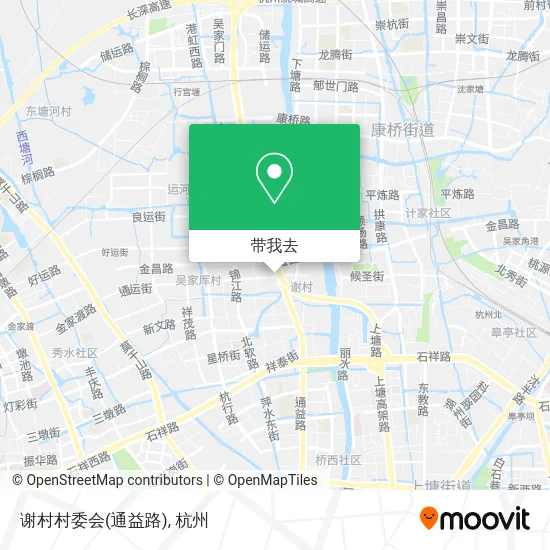 谢村村委会(通益路)地图