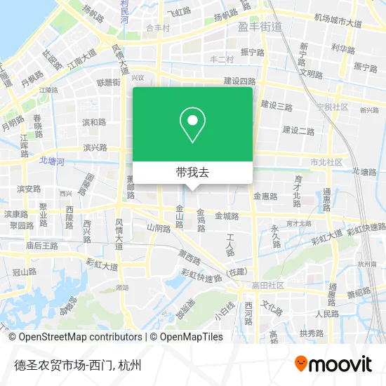 德圣农贸市场-西门地图