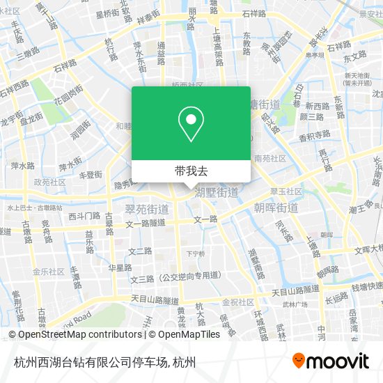 杭州西湖台钻有限公司停车场地图