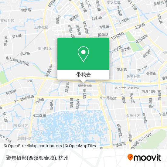 聚焦摄影(西溪银泰城)地图