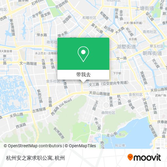 杭州安之家求职公寓地图