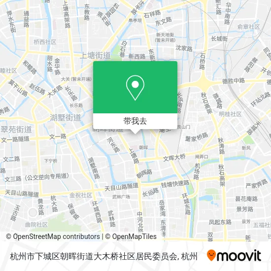 杭州市下城区朝晖街道大木桥社区居民委员会地图