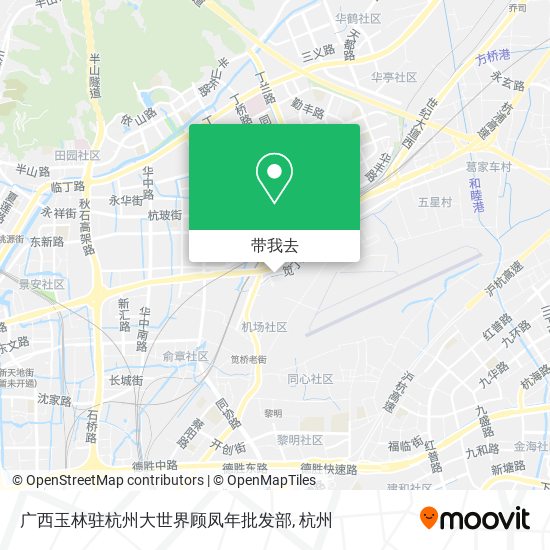 广西玉林驻杭州大世界顾凤年批发部地图