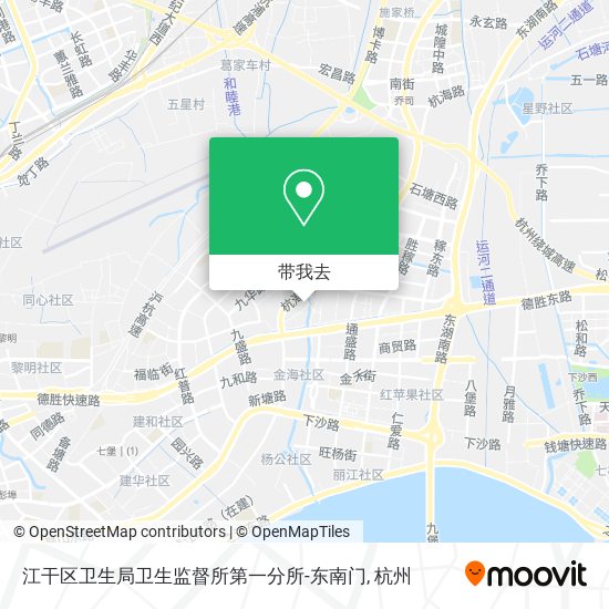 江干区卫生局卫生监督所第一分所-东南门地图