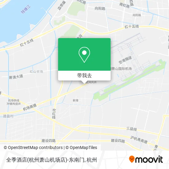 全季酒店(杭州萧山机场店)-东南门地图