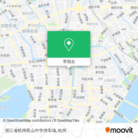 浙江省杭州艮山中学停车场地图