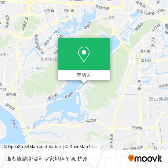湘湖旅游度假区-罗家坞停车场地图