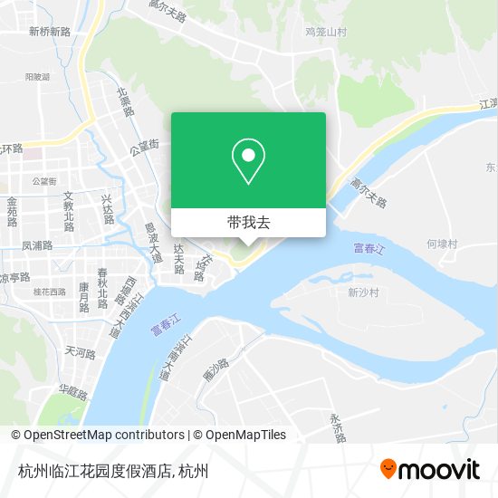 杭州临江花园度假酒店地图