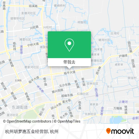杭州胡梦惠五金经营部地图