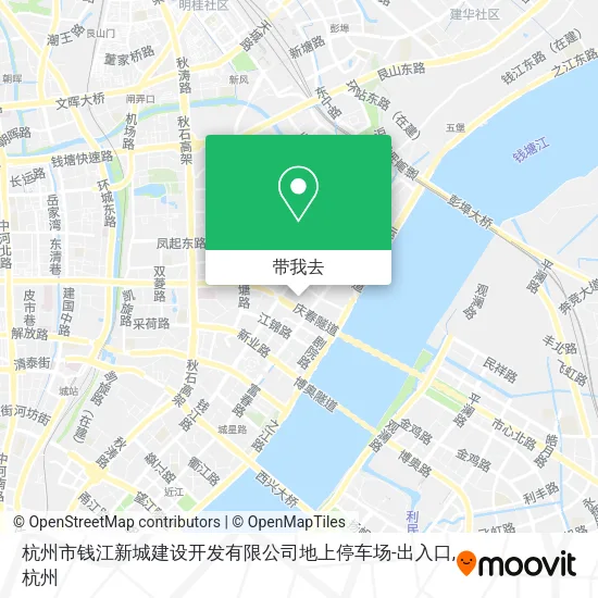 杭州市钱江新城建设开发有限公司地上停车场-出入口地图