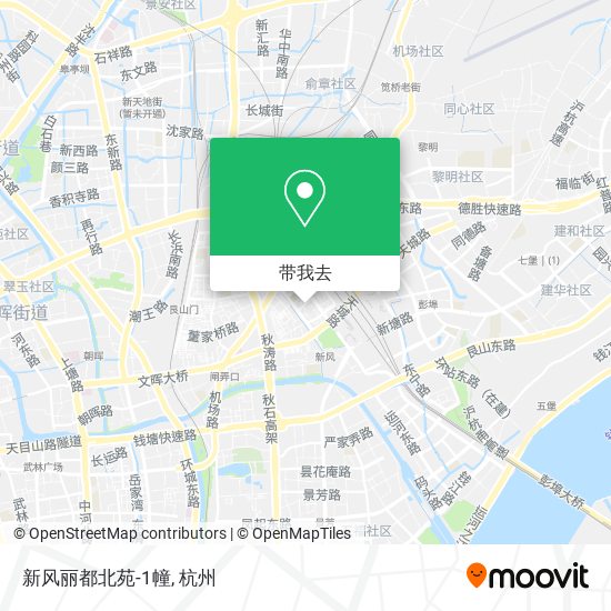 新风丽都北苑-1幢地图