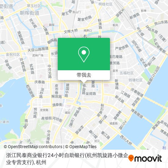 浙江民泰商业银行24小时自助银行(杭州凯旋路小微企业专营支行)地图