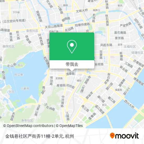 金钱巷社区严衙弄11幢-2单元地图