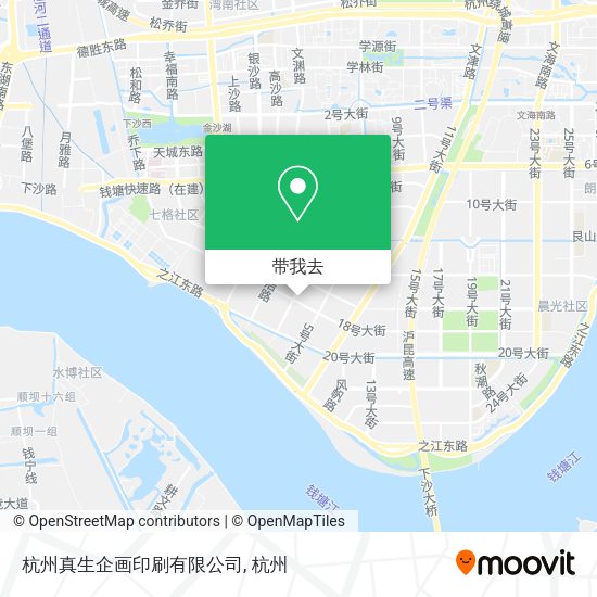 杭州真生企画印刷有限公司地图
