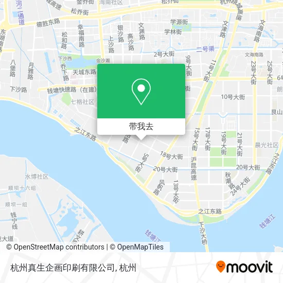 杭州真生企画印刷有限公司地图