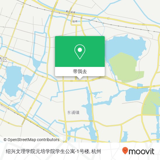 绍兴文理学院元培学院学生公寓-1号楼地图