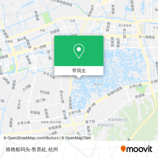 摇橹船码头-售票处地图