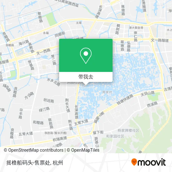 摇橹船码头-售票处地图