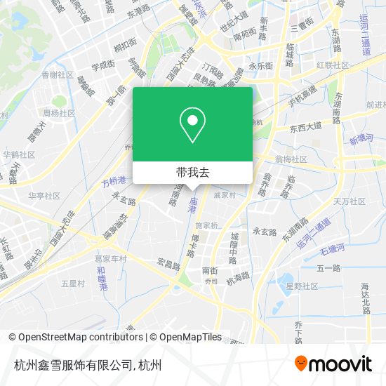 杭州鑫雪服饰有限公司地图