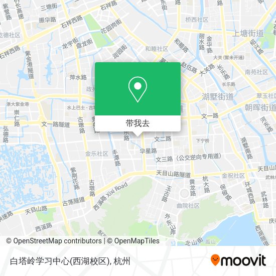 白塔岭学习中心(西湖校区)地图