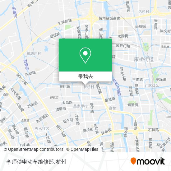 李师傅电动车维修部地图