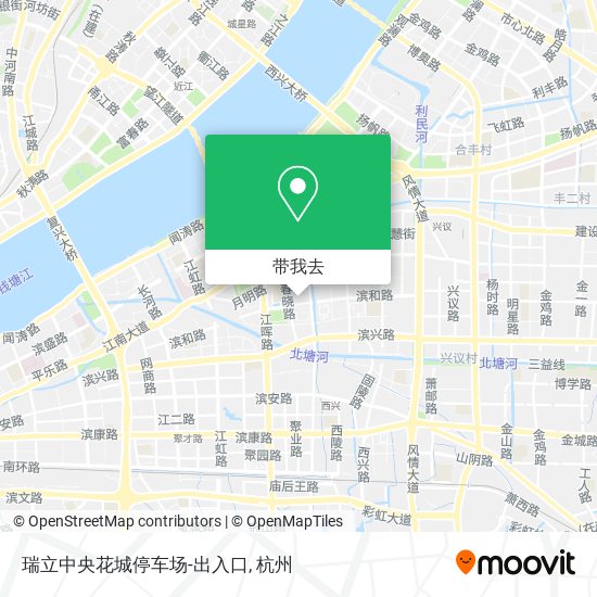 瑞立中央花城停车场-出入口地图