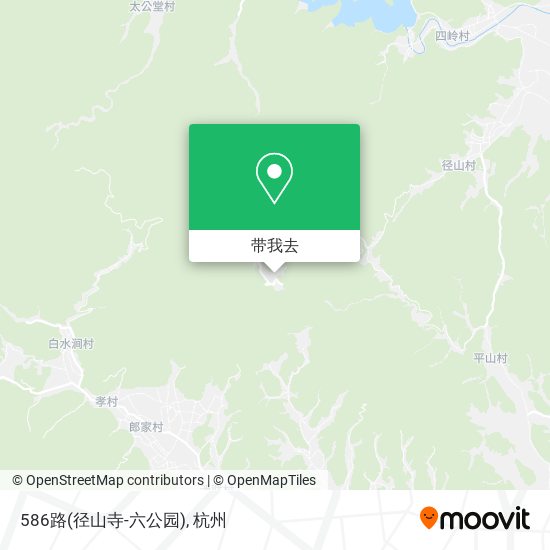 586路(径山寺-六公园)地图